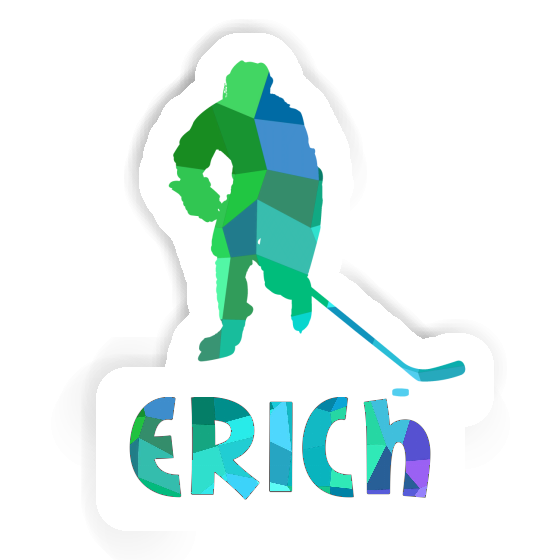 Sticker Erich Hockey Player Laptop Image