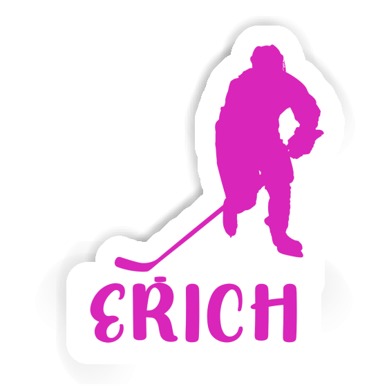 Hockey Player Sticker Erich Laptop Image