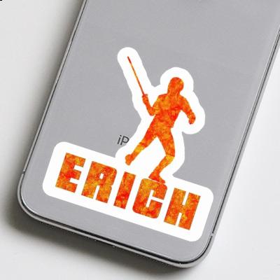 Sticker Fencer Erich Notebook Image