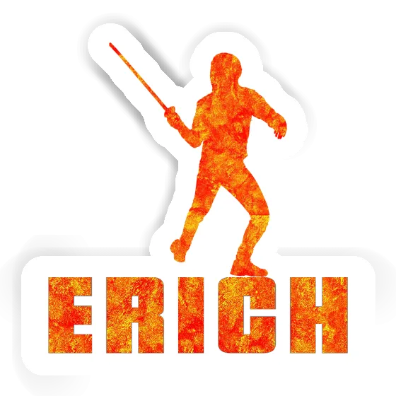 Sticker Fencer Erich Notebook Image