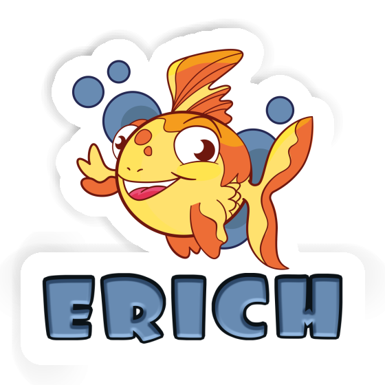 Aufkleber Fisch Erich Notebook Image