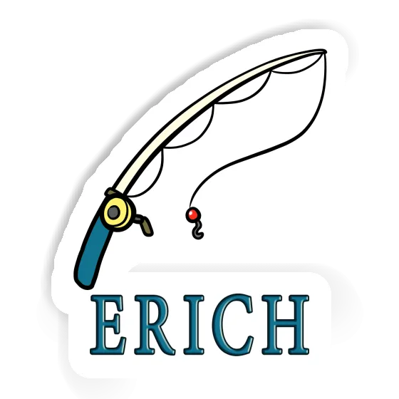 Erich Sticker Fishing Rod Laptop Image