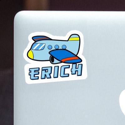Erich Sticker Flugzeug Laptop Image
