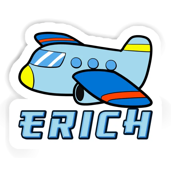 Autocollant Avion Erich Laptop Image