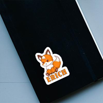 Sticker Erich Sitting Fox Laptop Image