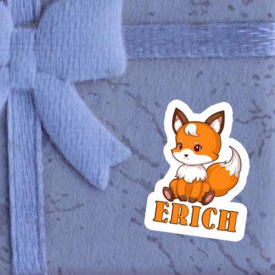 Sticker Erich Sitting Fox Laptop Image