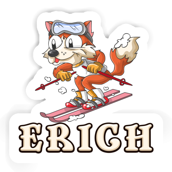 Skieur Autocollant Erich Image
