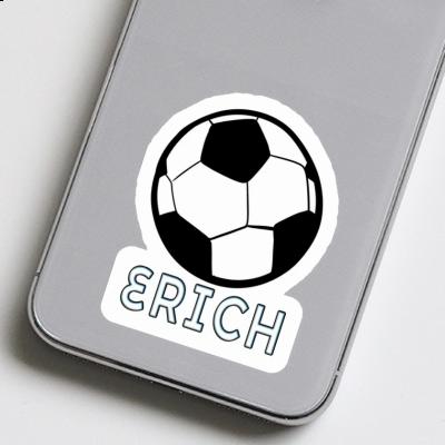 Erich Autocollant Ballon de foot Laptop Image