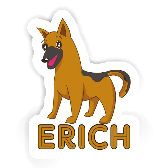 Sticker German Shepherd Erich Laptop Image