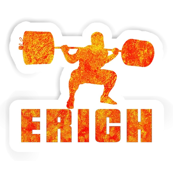 Weightlifter Sticker Erich Notebook Image