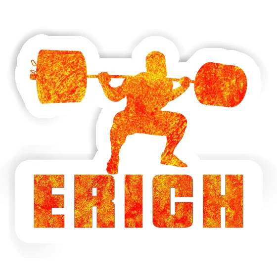 Weightlifter Sticker Erich Image