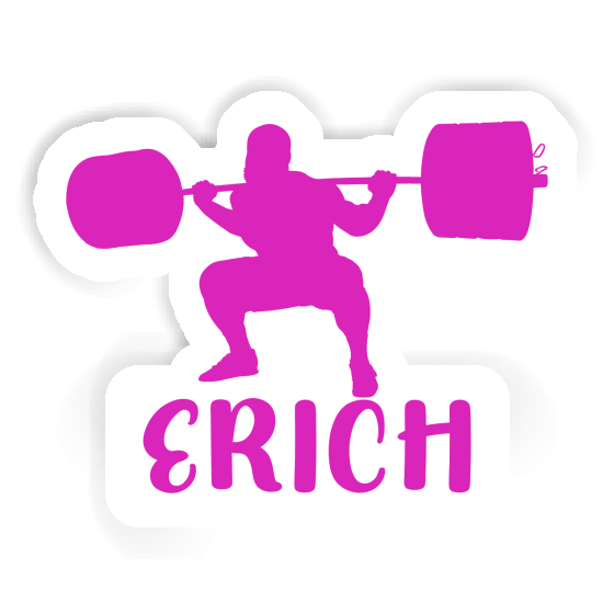 Erich Sticker Weightlifter Image