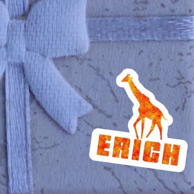 Erich Autocollant Girafe Notebook Image
