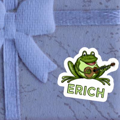 Erich Sticker Guitar Frog Laptop Image