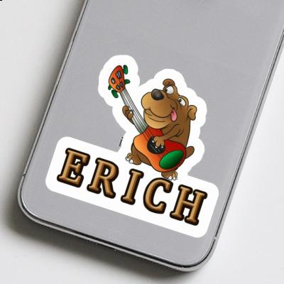 Sticker Guitar Dog Erich Laptop Image