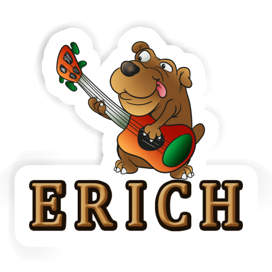 Sticker Guitar Dog Erich Notebook Image