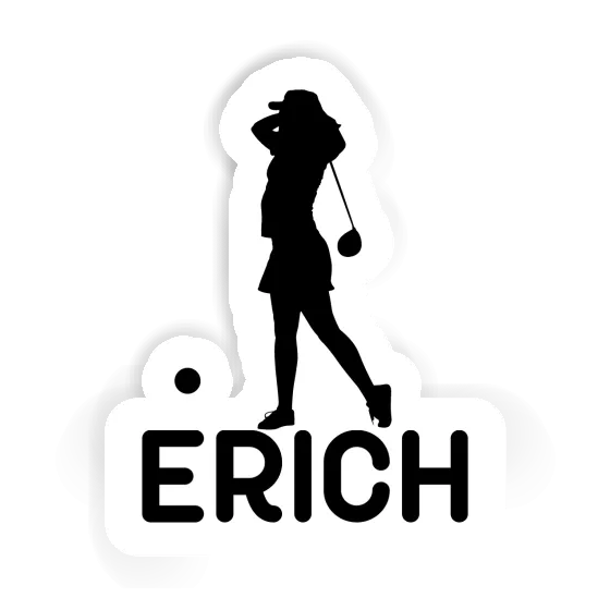 Golfer Sticker Erich Laptop Image