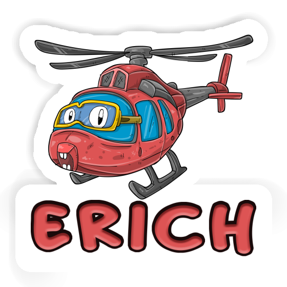 Erich Sticker Helikopter Notebook Image