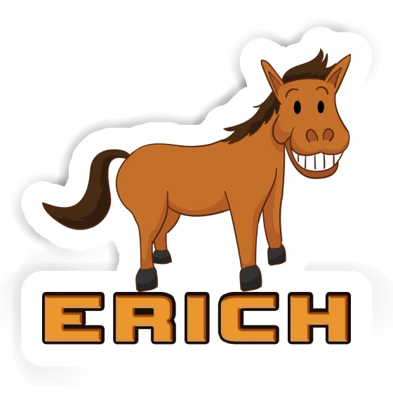 Erich Sticker Grinning Horse Notebook Image