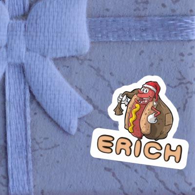 Erich Sticker Hot Dog Notebook Image