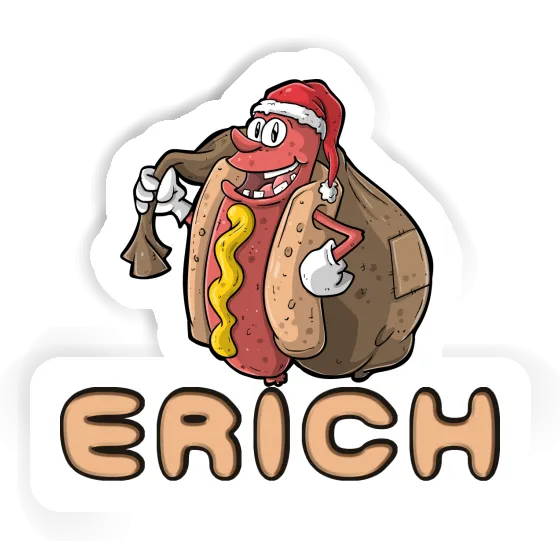 Erich Sticker Hot Dog Image