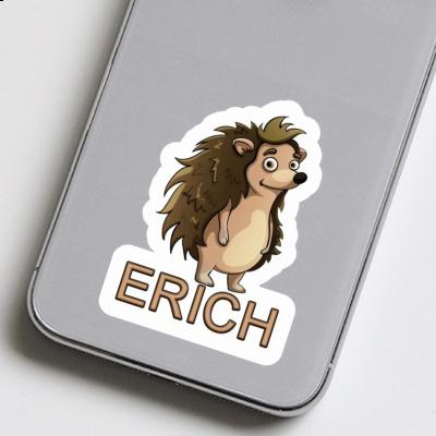 Standing Hedgehog Sticker Erich Laptop Image
