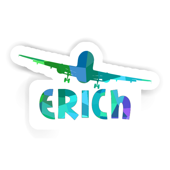 Erich Sticker Airplane Notebook Image
