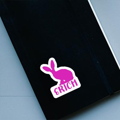 Erich Autocollant Lapin Notebook Image