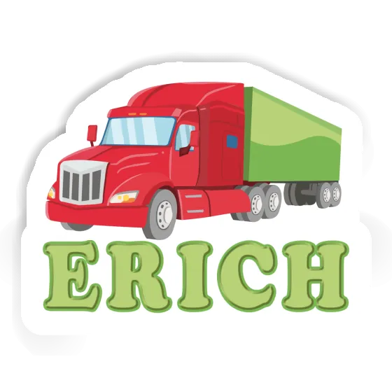 Erich Autocollant Camion Notebook Image