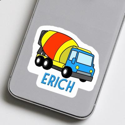 Sticker Erich Mixer Truck Notebook Image