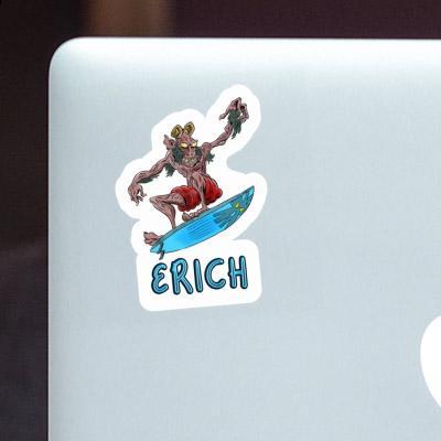 Erich Autocollant Surfeur Laptop Image