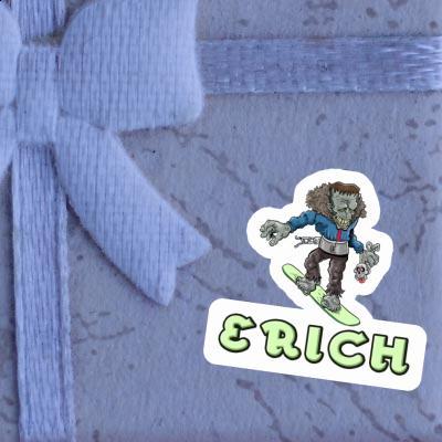 Snowboarder Sticker Erich Image