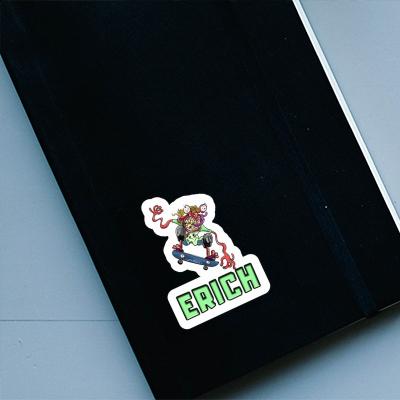 Sticker Skateboarder Erich Notebook Image