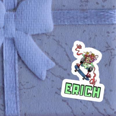 Skateboarder Sticker Erich Notebook Image