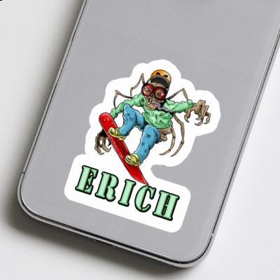 Erich Autocollant Snowboardeur Notebook Image