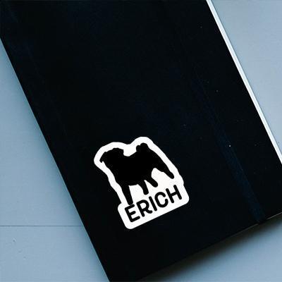 Erich Sticker Pug Notebook Image