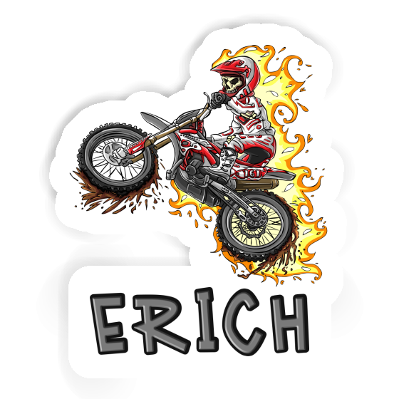 Erich Autocollant Motocrossiste Image