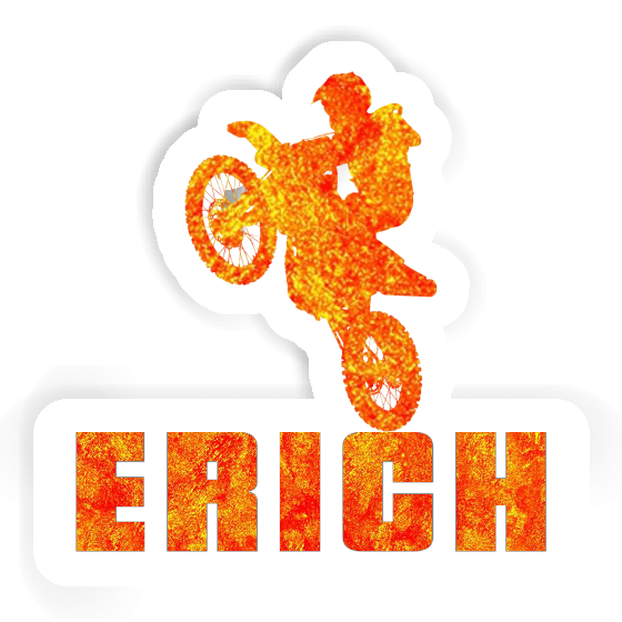 Aufkleber Motocross-Fahrer Erich Image