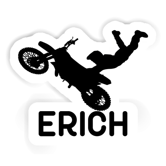 Sticker Erich Motocross-Fahrer Notebook Image