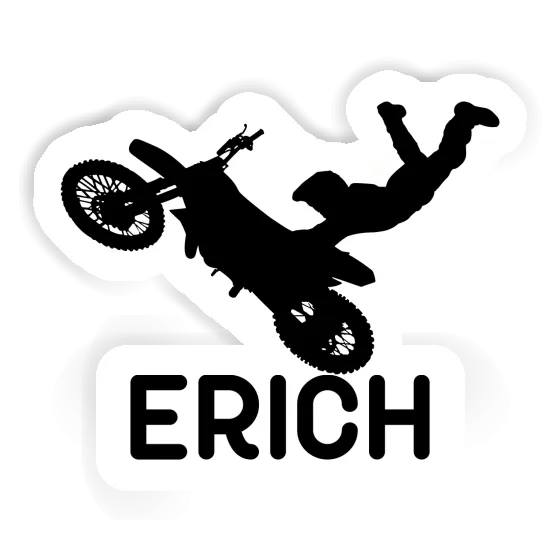 Motocross Rider Sticker Erich Notebook Image