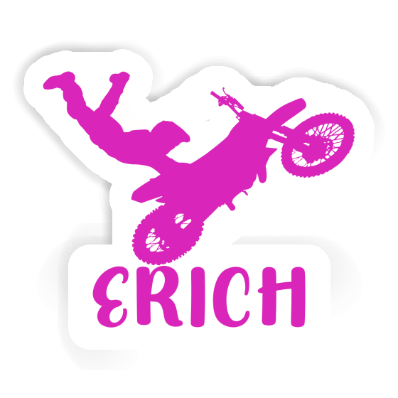 Motocross Rider Sticker Erich Notebook Image