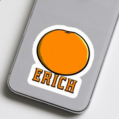 Orange Autocollant Erich Notebook Image