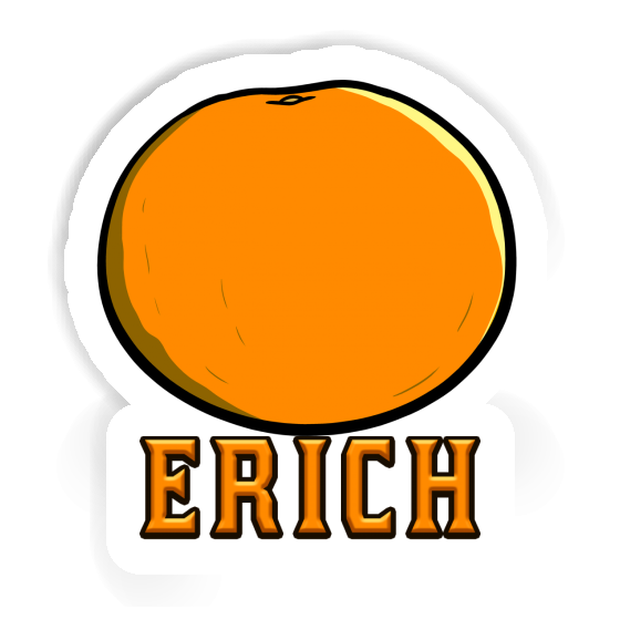 Sticker Orange Erich Laptop Image