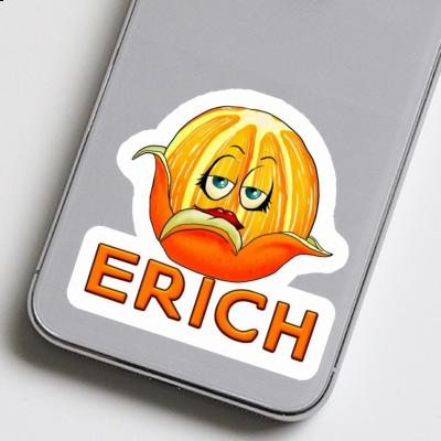 Orange Aufkleber Erich Laptop Image