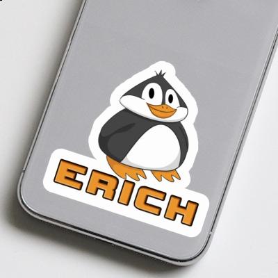 Pinguin Aufkleber Erich Notebook Image