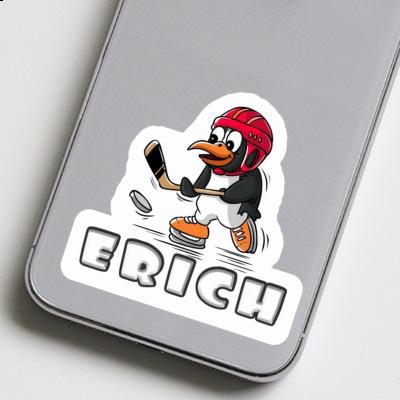 Eishockey-Pinguin Aufkleber Erich Image