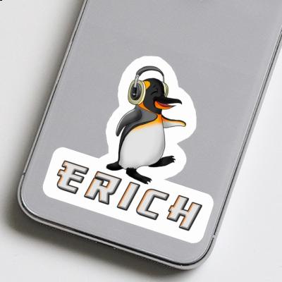 Erich Autocollant Pingouin musicien Laptop Image