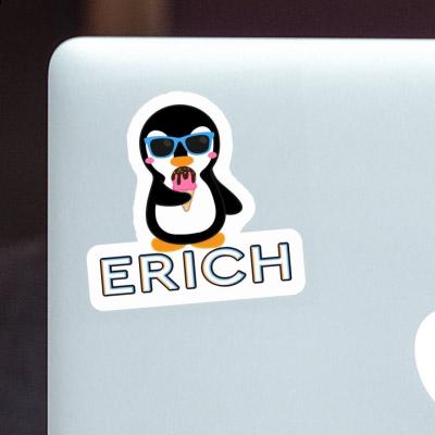 Pingouin glacé Autocollant Erich Laptop Image
