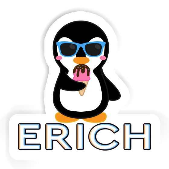 Erich Sticker Ice Cream Penguin Laptop Image