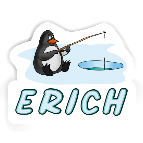 Autocollant Erich Pingouin pêcheur Image